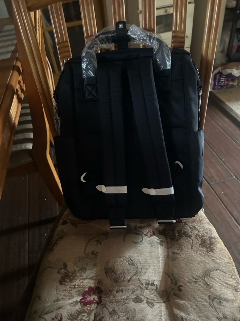 Baggallini Black Travel Backpack Tote - Picture 2 of 5